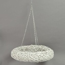 Coroncina pensile bianca cmø60h12