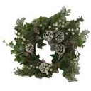 Round white plastic crown cm ø40