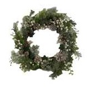 Round white plastic crown cm ø56