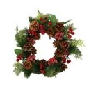 Round red plastic crown cm ø37