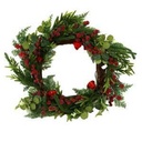 Round red plastic crown cm ø50