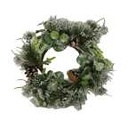 Round green plastic crown cm ø25