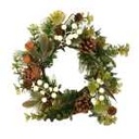 Round green plastic crown cm ø30