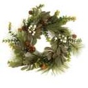 Round green plastic crown cm ø40