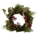 Round green plastic crown cm ø61