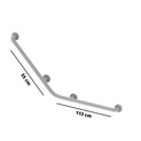 Corrimano angolare di sicurezza 113x55 cm. per disabili colore bianco