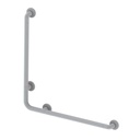 Corrimano angolare di sicurezza 78 x 78 cm per disabili colore bianco