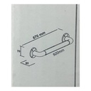 Corrimano di sicurezza 67 cm. per disabili colore bianco