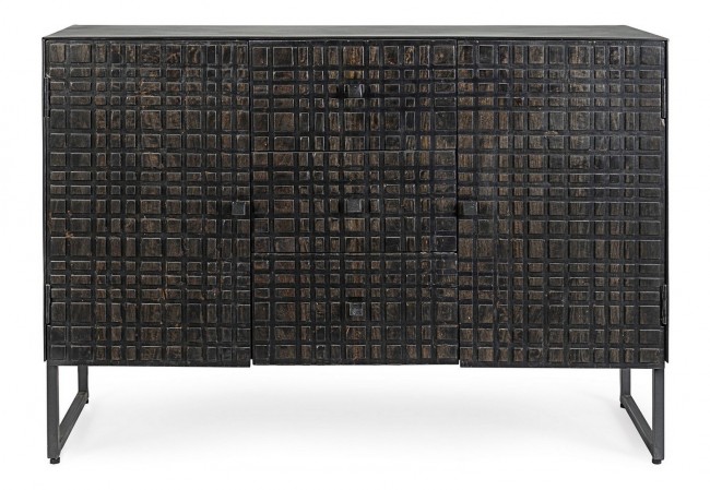 Credenza 2 ante e 3 cassetti Dorset stile industriale