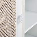 Credenza con anta e tre ripiani Bianco MONTIEL 66x30x h64,5 cm