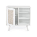 Credenza con anta e tre ripiani Bianco MONTIEL 66x30x h64,5 cm