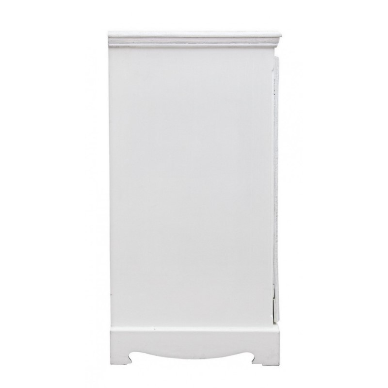 Credenza in MDF due ante quattro cassetti Bianca BLANC 100x40x h80 cm