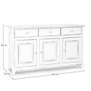 Credenza rustica Colette 3 ante 3 cassetti