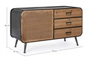 Credenza vintage 1anta e 3 cassetti Elton