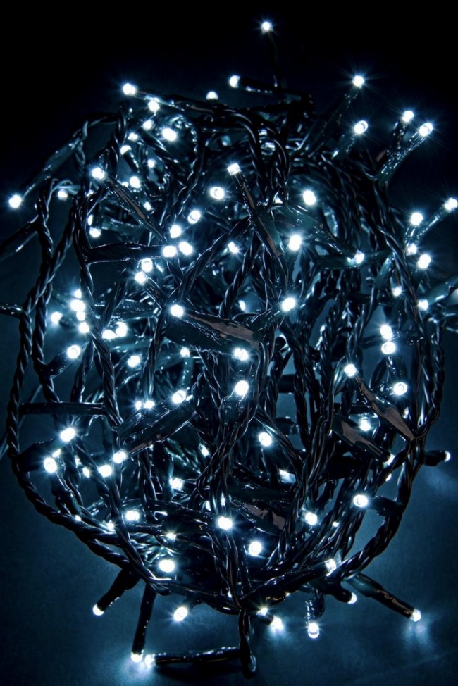 12x 180L Bianco 3Mm Filo Verde Ip44