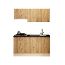 Cucina Isernia 160 rovere con elettrodomestici