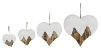 Cuore innevato medio nal-0071 cm. 30 x 30
