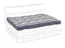 Cuscino Pallet Seduta Riga Antracite  120x60 x h15