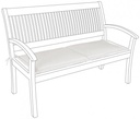 Cuscino Poly180 naturale panca 2 posti