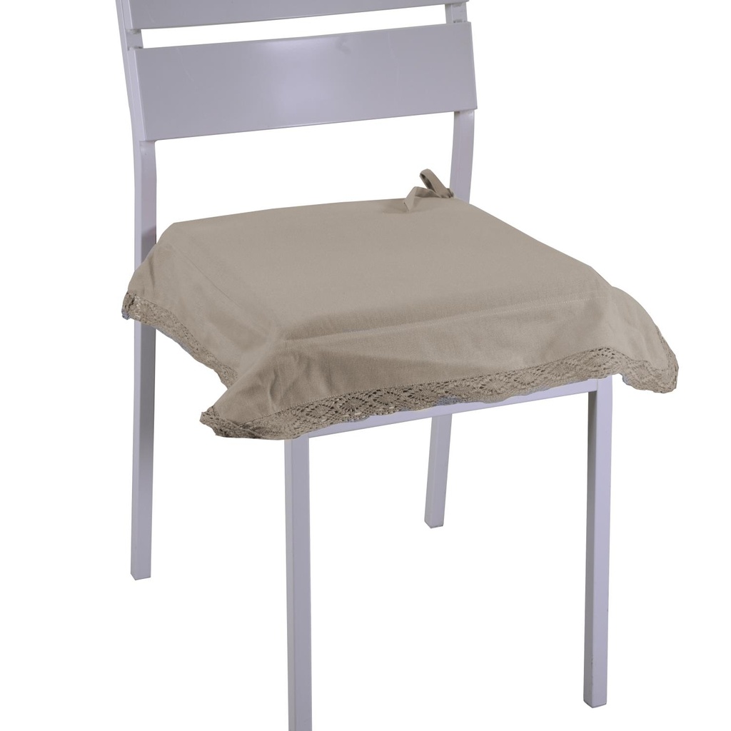 Cuscino amelie tortora quadro cm40x40h4