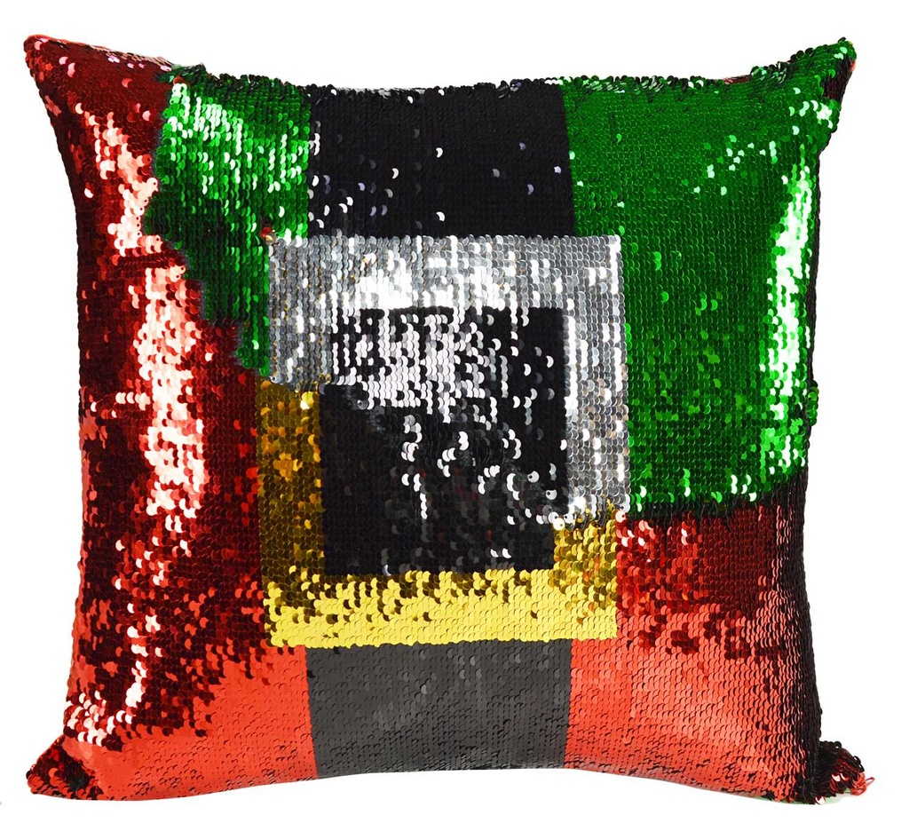 Cuscino paillette cintura babbo nct-0620 cm. 40 x 40