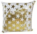 Cuscino paillettes oro c/stelle nct-0626 cm. 40 x 40