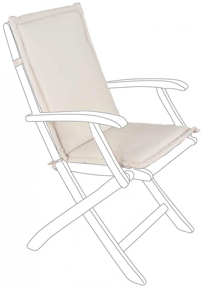 Cuscino poly naturale schienale medio 45x94cm