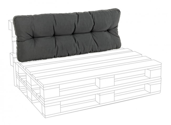 Cuscino schienale pallet in tessuto Poly carbon