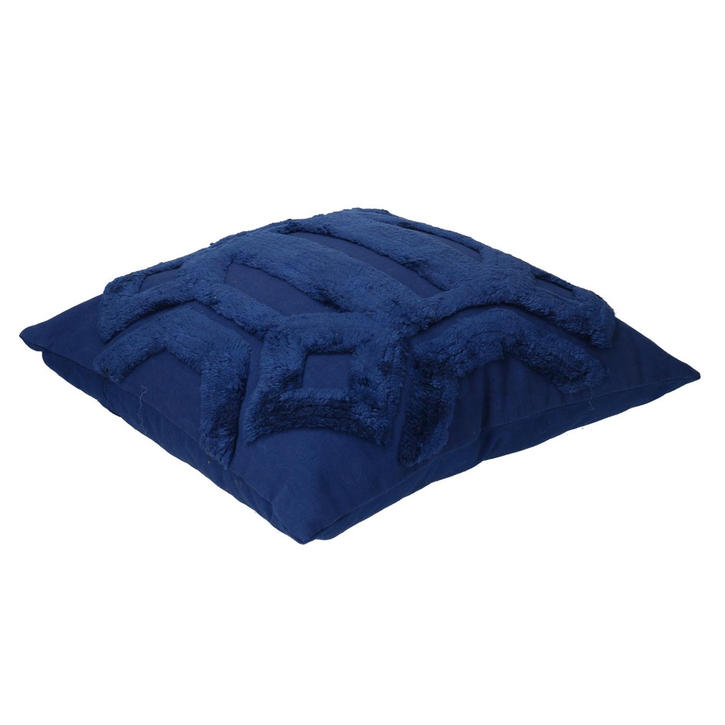 Cuscino tessuto blu cm 40x40h12