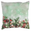 Cuscino tessuto rami led azzurro cm40x40