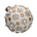 Decorazione natale resina con led sferacmø25h28