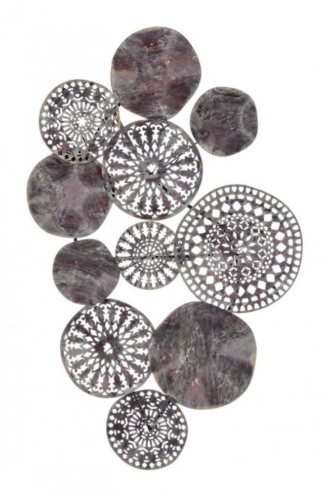 Decorazione parete metallo Cartagena cm 93 x 62