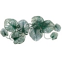 Decorazione  quadro metallo felce verde cm 140x62x11