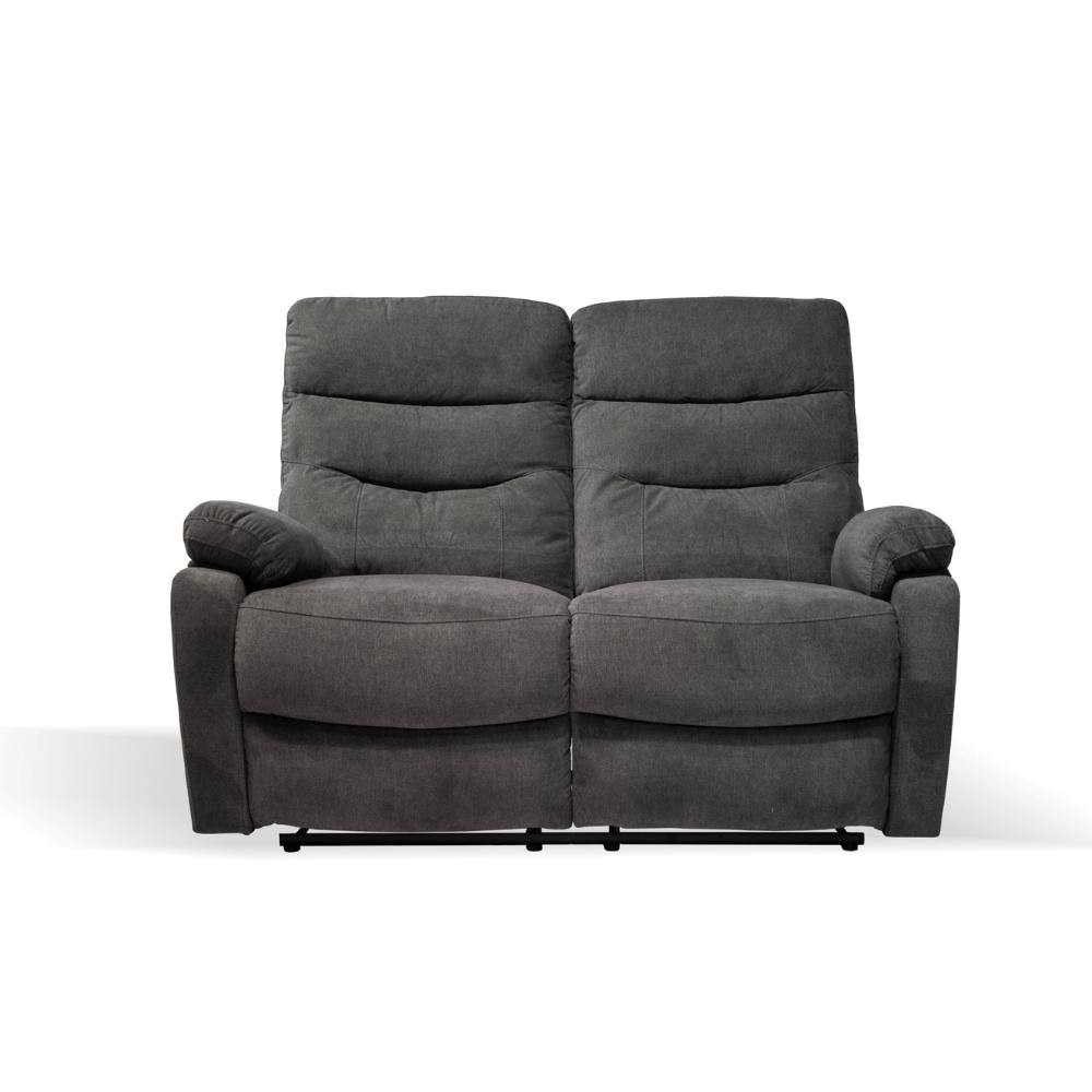 Divano 2 posti con 2 recliner elettrici grigio scuro L 145 x P 92 x H 109 cm