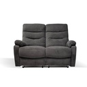 Divano 2 posti con 2 recliner elettrici grigio scuro L 145 x P 92 x H 109 cm