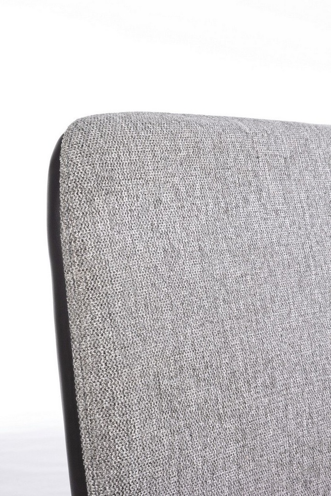 Divano 2 posti tessuto grigio Louis cm 142 x 47 x 88h