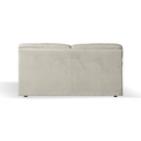 Divano Alenda 3 posti beige con piedini quadrati