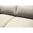 Divano Alenda 3 posti beige con piedini quadrati