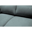 Divano Alenda 3 posti con piedini quadrati colore cenere scuro L 201 x P 92 x H 98 cm