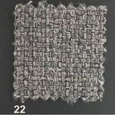 Divano Letto Kriog 3 Posti con Bracciolo Squadrato Cenere  202x96x90 cm