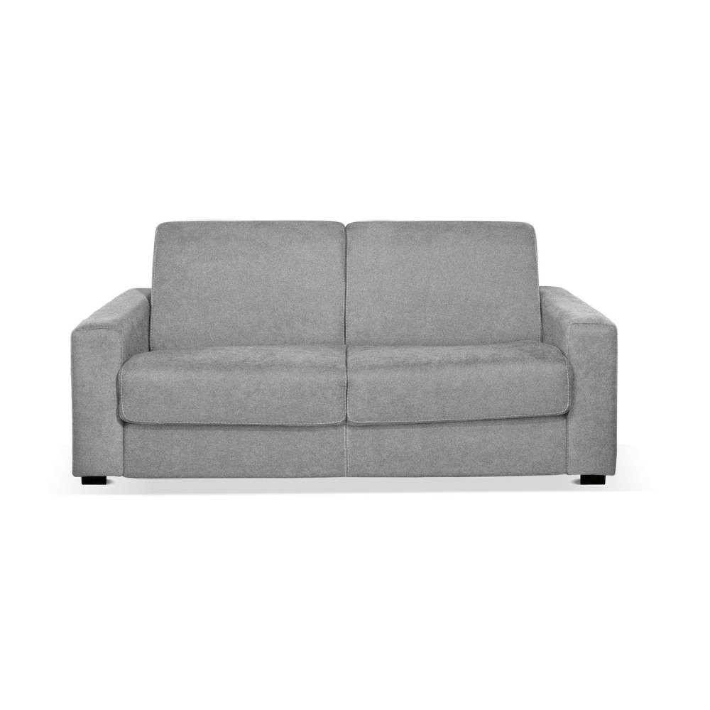 Divano Letto Kriog 3 Posti con Bracciolo Squadrato Cenere  202x96x90 cm