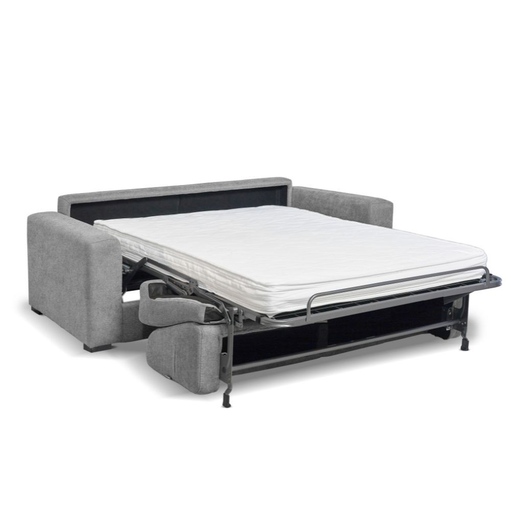 Divano Letto Prienz 3 Posti Moca Tortora  186 x 96 x 90 cm