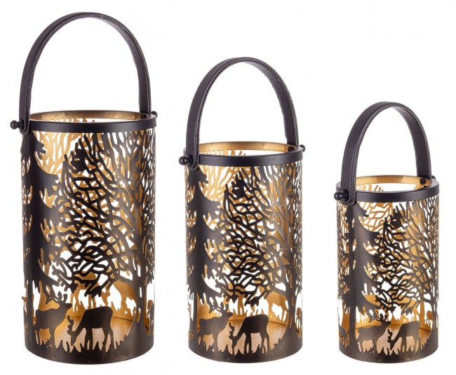 1x Set3 Lanterna Daya Cil Renna Nero