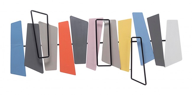 2x Decorazione Parete Mondrian 80.5X35