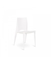 Set di 4 sedie in polipropilene bianco, dimensioni 41cm x 44cm x 84cm