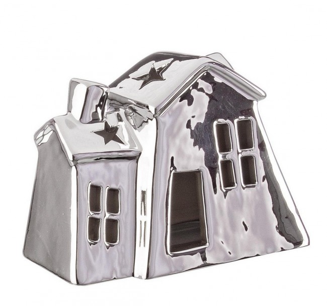 6x Casetta Specchio Argento