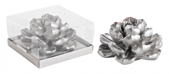 8x Candela Romantica Argento