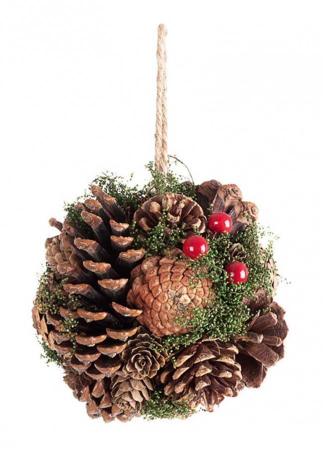 8x Decorazione Sferica Sequoia D140