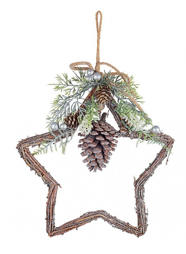 8x Pendaglio Reynard Stella Bacca Argento