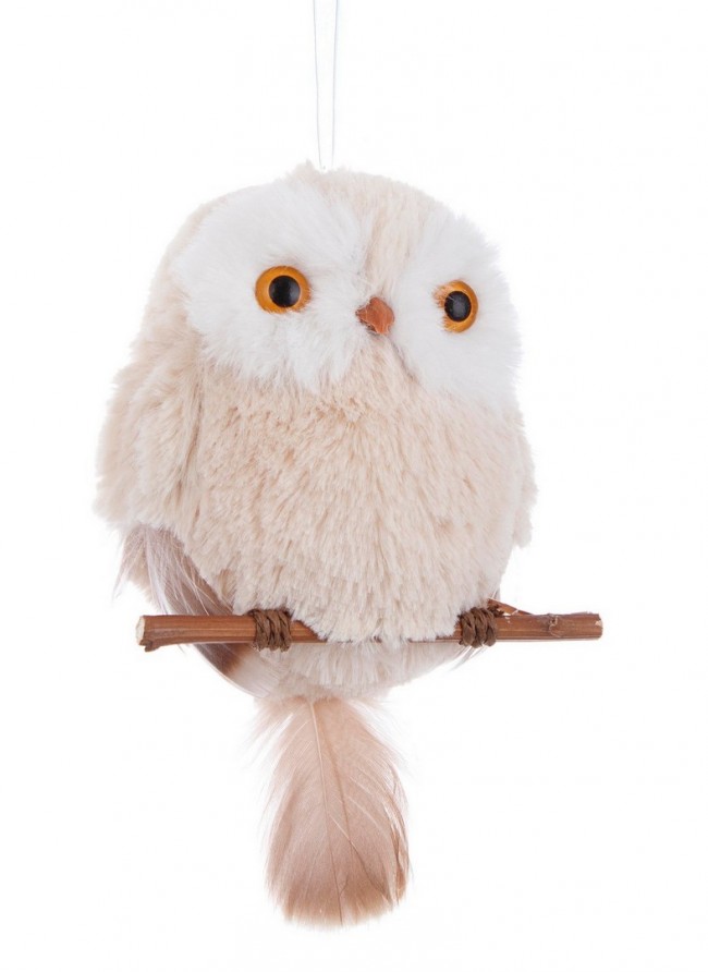 8x Pendaglio Trixie Gufo Crema C